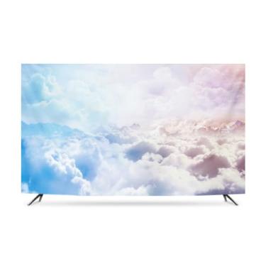 Imagem de Capa de TV Capa protetora contra poeira de 32-80 polegadas Impressão de alta qualidade Protetor de tela de TV Universal Desktop Wall Hanging Curvo Cristal Líquido Capas de Exibição Arte de Computador