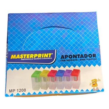 Imagem de Apontador plástico trp c/depósito mp1208 cx c/24un masterp - Masterpri