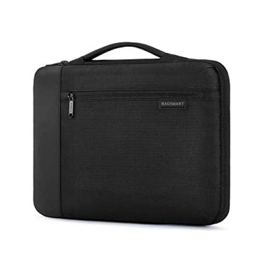 Imagem de Bolsa para laptop, capa para laptop BAGSMART compatível com MacBook Air/Pro Retina, notebook de 13 a 13,3 polegadas compatível com MacBook Pro 14 polegadas 2021 2022 M1 Pro/Max, bolsa para computador com bolso, alça, preta