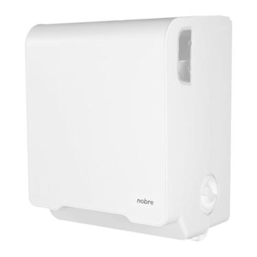 Imagem de Dispenser de Papel Toalha em Bobina Branco – Autocorte Mecânico