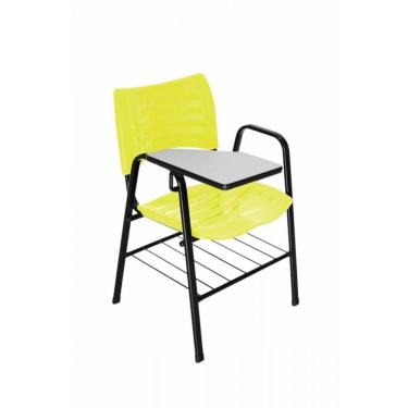 Imagem de Cadeira Iso Braço Polipropileno Iso Universitária Amarelo
