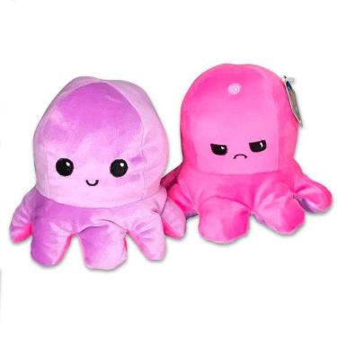 Imagem de Polvo Do Humor Grande Pelucia Reversivel Feliz Bravo Bipolar