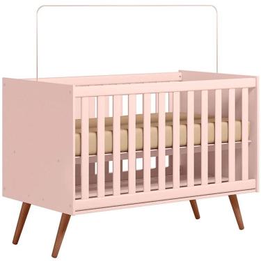 Imagem de Berço Infantil Mini Cama Mdp/mdf Magia Rosa