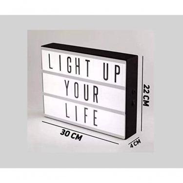 Imagem de Luminária Letreiro De Cinema (5 Leds) Letreiro Com 60 Letras