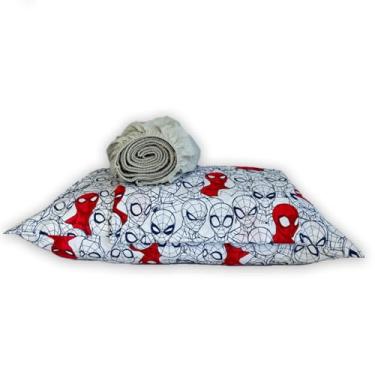 Imagem de Jogo de Cama 100% Algodão Solteiro Estampado Spider Man 1,40 m x 2,10 m Com 3 peças