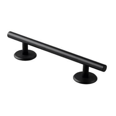 Imagem de KiBcsLic Rampa metálica redonda para fingerboard, ótimo acessório para treinamento, mini corrimão para skate de dedo, lembrancinha de festa, Preto 20cm