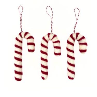 Imagem de Humble Hilo Enfeites decorativos de feltro feitos à mão para pendurar (3 unidades de cana de cana)