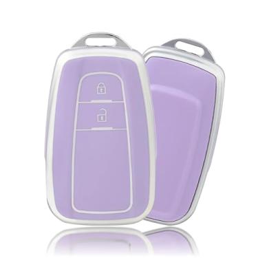 Imagem de Capa protetora para chave de carro com 2/3 botões para Toyota Prius Camry Corolla CHR C-HR RAV4 Land Cruiser Prado Hilux Key Fob