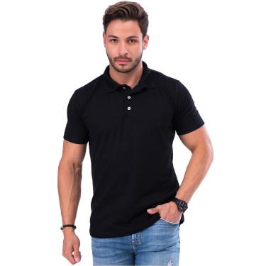 Imagem de Camisa Gola Polo Masculina Lisa Techmalhas Tecido Piquet Macia e Leve-Masculino