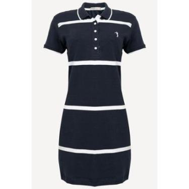 Imagem de Vestido Listrado Aleatory Gorgeous Marinho-Feminino