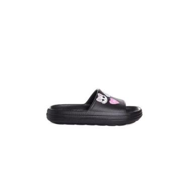 Imagem de Chinelo Slide Infantil Molekinha Preto, 31/32