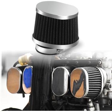 Imagem de DKMOTORK Filtro de ar de cápsula de motocicleta de 48 mm, 49 mm, 50 mm, para Cruiser/Street/Atv/Dirt Bike/Quad/Scooter/Go Kart