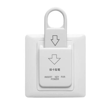 Imagem de Interruptor de cartão magnético de inserção de 6600W (30A) tipo 86 para chave de inserção de economia de energia com 3 cartões, edifício de escritório, hotel, apartamento