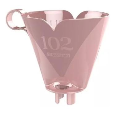 Imagem de Coador de Café Para Garrafas Térmicas, Rosa, Polipropileno, Tamanho 102, Livre de BPA, 10,5 x 13 x 11,5 cm