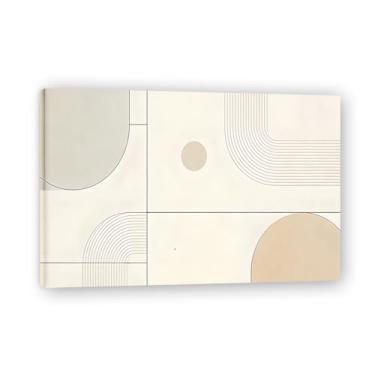 Imagem de Equilíbrio de desbotamento Arte em tela minimalista: Serenidade tons neutros grande área em branco para decoração de espaço calmo 20 x 30 cm emoldurado
