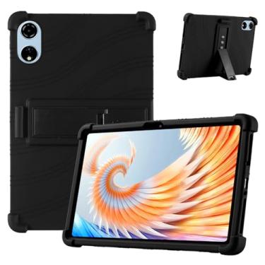 Imagem de Capa para tablet Blackview MEGA 3 de 12,1 polegadas – Capa protetora de silicone à prova de choque com suporte, design de estilo comercial resistente a quedas com recortes precisos, proteção total do