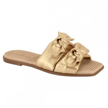 Imagem de Chinelo Moleca 5558.104.30835 Slide Metalizado Feminino-Feminino