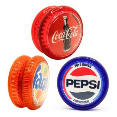 Imagem de Kit Com 3 Ioio ioio, Yoyo De Rolamento Coca Profissional - YoyoBrasil,