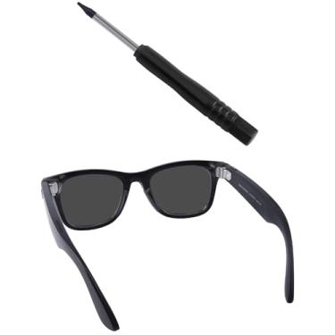 Imagem de BLAZERBUCK Chaves de fenda Ferramentas de fixação de parafuso para óculos de sol Ray-Ban Meta Wayfarer RW4006 50 mm, montagem fácil e ajuste seguro, Preto, 0