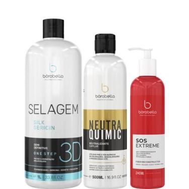 Imagem de Borabella Selagem 3D 1L + NeutraQuimic 500ml + SOS Extreme