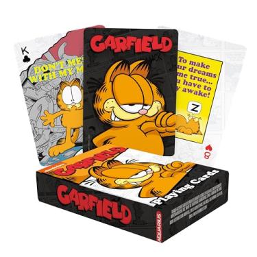 Imagem de AQUARIUS Garfield Playing Cards - Garfield Themed Deck of Cards for Your Favorite Card Games - Officially Licensed Garfield Merchandise & Collectibles - Poker Size with Linen Finish