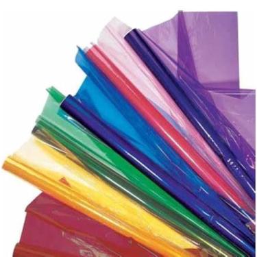 Imagem de Cromus Papel Celofane Colorido, 70x85cm, 20 Folhas, para Embalagens e Artesanato