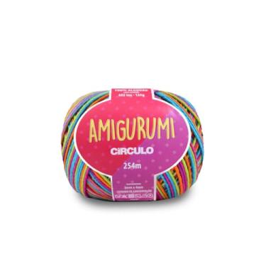 Imagem de Linha Fio Amigurumi Círculo 125g 254m 100 Algodão Mercerizado Crochê Tricô Artesanato Colorido (9278 - LHAMA)