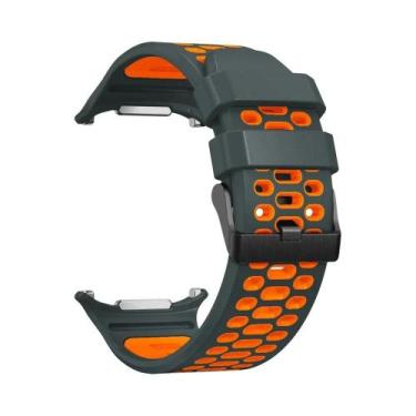 Imagem de Pulseira De Silicone Esportiva Bicolor Respirável Para Samsung Galaxy 