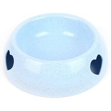 Imagem de Alimentadores para animais de estimação, tigelas arredondadas de plástico para cães e gatos, tigelas de alimentação lenta, fácil de limpar, comedouros de água