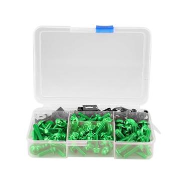 Imagem de Acouto Carenagem 177pcs Parafusos Carenagem M5 M6 Fit Sportbikes / & Powersports//Body & Frame/Body Work/Kits de (Verde)