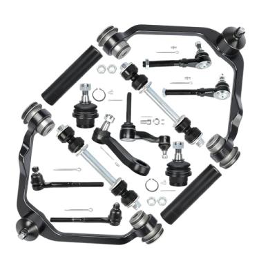 Imagem de DRIVESTAR 14 Pcs Front Suspension Control Arm Kit, for Ford F-150 F-250 Expedition Lincoln Navigator 2WD 1997 1998 1999 2000 2001 2002 2003 2004, K8728 K8726 K8695 K8772 K8700 ES3364 ES3365 K8739_AB