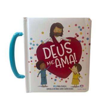 Imagem de Livro Infantil DEUS ME AMA! Bíblico Capa Almofadada Com Alça - Ciranda