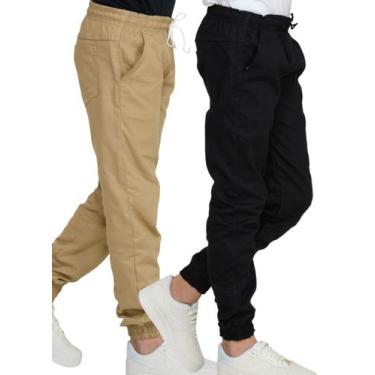 Imagem de Calças Jogger Infantil Juvenil Calça de criança jeans apertada da moda