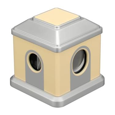 Imagem de JDIME Cortador de charutos de mesa 4 em 1 corte reto corte V calibre 32-68 anel ergonômico guilhotina de aço inoxidável (B)