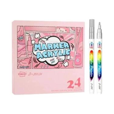 Imagem de Marcadores De Tinta Acrílica De 12-120 Cores Para Decorações De Pedra,