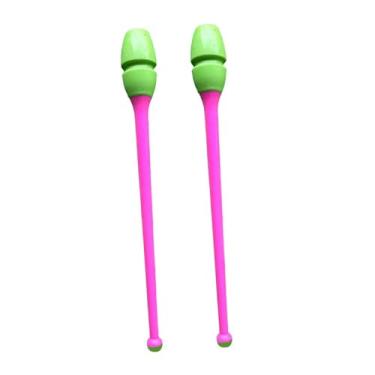 Imagem de Baoblaze Conjunto de 2 bastões de ginástica para treinamento, com 35 cm de comprimento, conectáveis ​​para ginástica rítmica, Style G