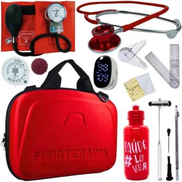Imagem de Kit Fisioterapia Maleta Goniometro Martelo Buck Completo - Love Saude,