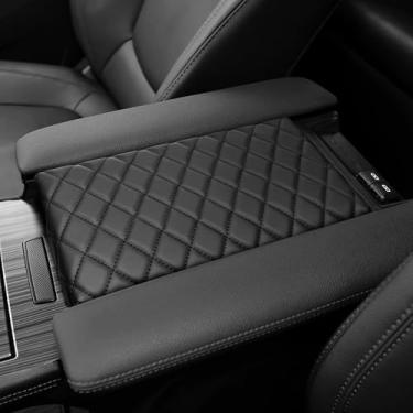 Imagem de BILOPER Capa de console central de carro compatível com Toyota Sienna 2021-2025 2026 acessórios, almofada de caixa de apoio de braço de carro de couro de microfibra, protetor de tampa de caixa de