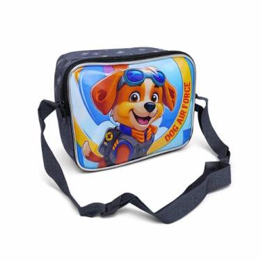 Imagem de Lancheira Térmica Infantil Dog Air Force - Wincy, Cinza