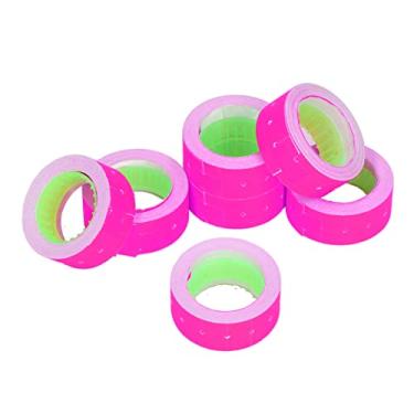 Imagem de Acouto 3 Tubos de Etiquetas de Preços de 15.000 Unidades 21x12mm para M5500 MX5500 Amarelo Eficiente e Fácil de Usar (Rosa Vermelha)