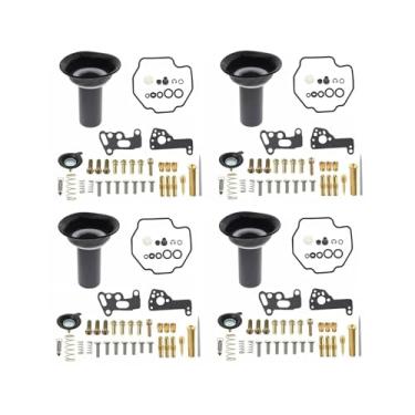 Imagem de Conjunto de 4 kits de reparo de carburador de motocicleta V-MAX 1200 Vmax 1985-2000 V-MAX1200 êmbolo