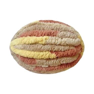 Imagem de Fio Grosso Multicolorido 27m Para Tricô, Crochê, Cobertor, Almofada, C