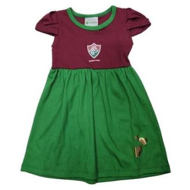 Imagem de Vestido Torcida Baby Fluminense Canelado 274C Infantil-Unissex