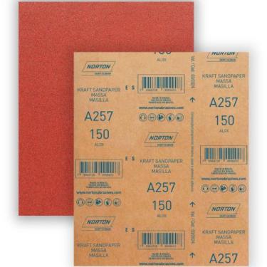 Imagem de Folha de lixa para massa 225 x 275 mm - A257 - Norton