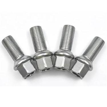 Imagem de Para Vw for Jetta for Bora for Golf Mk6 Car Wheel Hub Pneu Parafusos Parafusos de Roda Parafusos de Roda Parafusos de Roda de Liga 4 Peças Parafusos de Roda