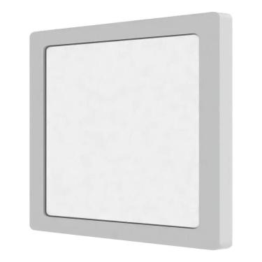 Imagem de 2X Kit 4 Plafon Quadrado Painel Sobrepor Led 18W Branco Fr
