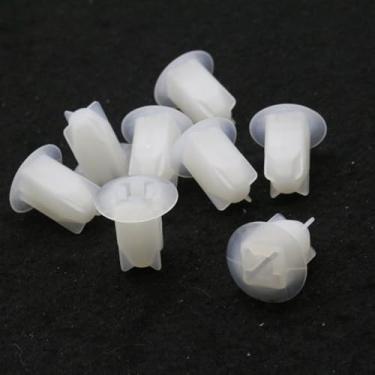 Imagem de 10 peças de clipe de retenção de parafuso de argola de porta Nylon branco orifício de 8 mm 7703081184 compatível com painéis interiores Renault