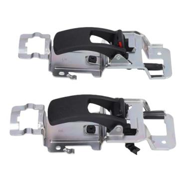 Imagem de 2 peças maçaneta interna da porta esquerda direita 15926295 substituição de liga Compatível com Chevrolet Equinox 2005-2009 maçaneta interna da porta de