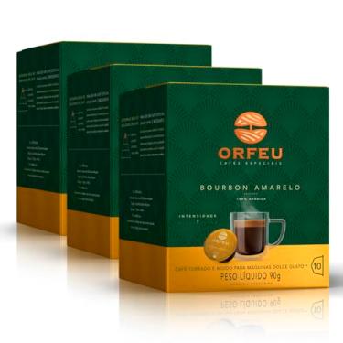 Imagem de 30 Cápsulas Dolce Gusto Café Premium Orfeu Bourbon Amarelo