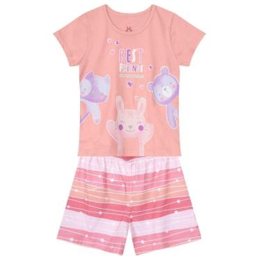 Imagem de Pijama Infantil Menina Estampa Brilha No Escuro Brandili-Feminino